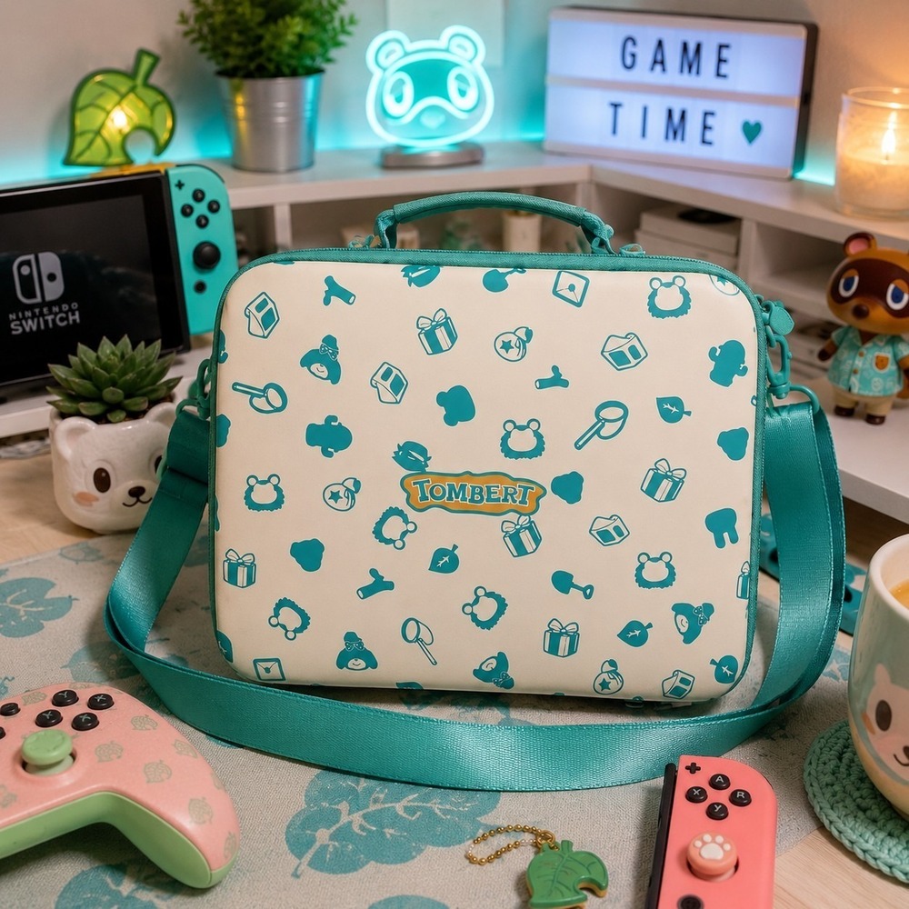 Animal Crossing Nintendo Switch Game Console Accessory Storage Case Hard Shell